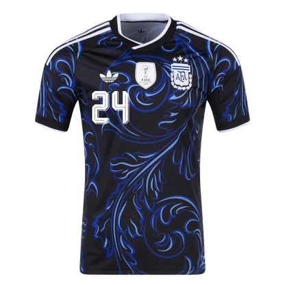 Tricouri Fotbal Argentina E. FERNÁNDEZ #24 Deplasare Cupa Mondială 2026