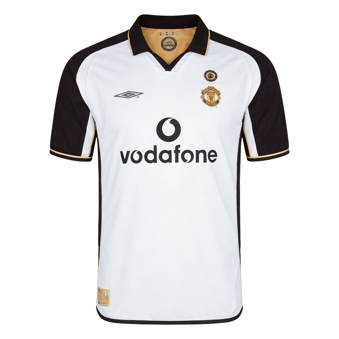 Tricouri Fotbal Vintage Manchester United Deplasare 2001/02