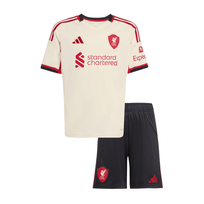 Set Tricouri Fotbal Liverpool Deplasare 2025/26 Pentru Copii