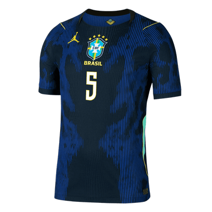 Tricouri Fotbal Brazilia CASEMIRO #5 Deplasare Cupa Mondială 2026 Authentic