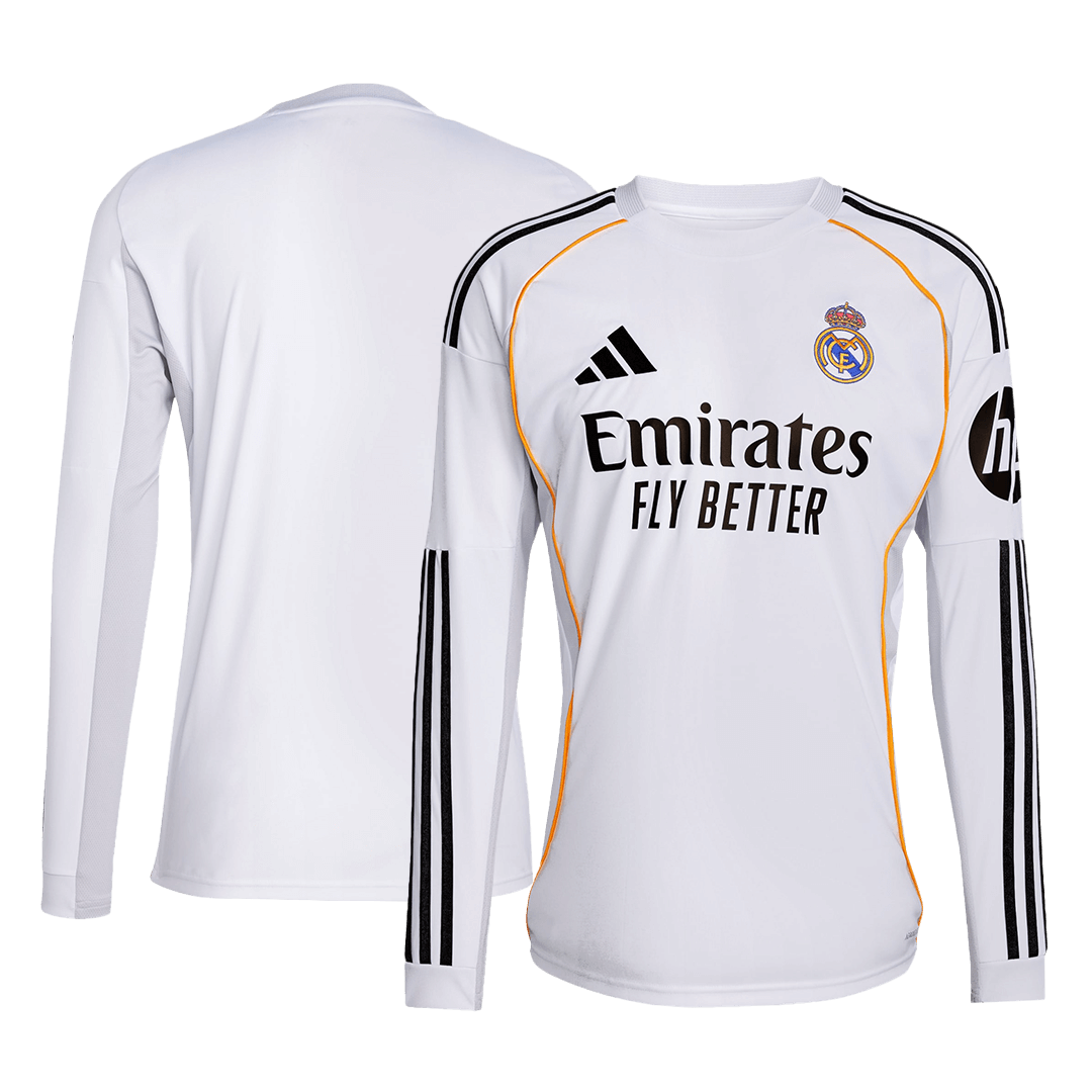 Tricouri Fotbal Real Madrid Acasă 2025/26 Mânecă Lungă