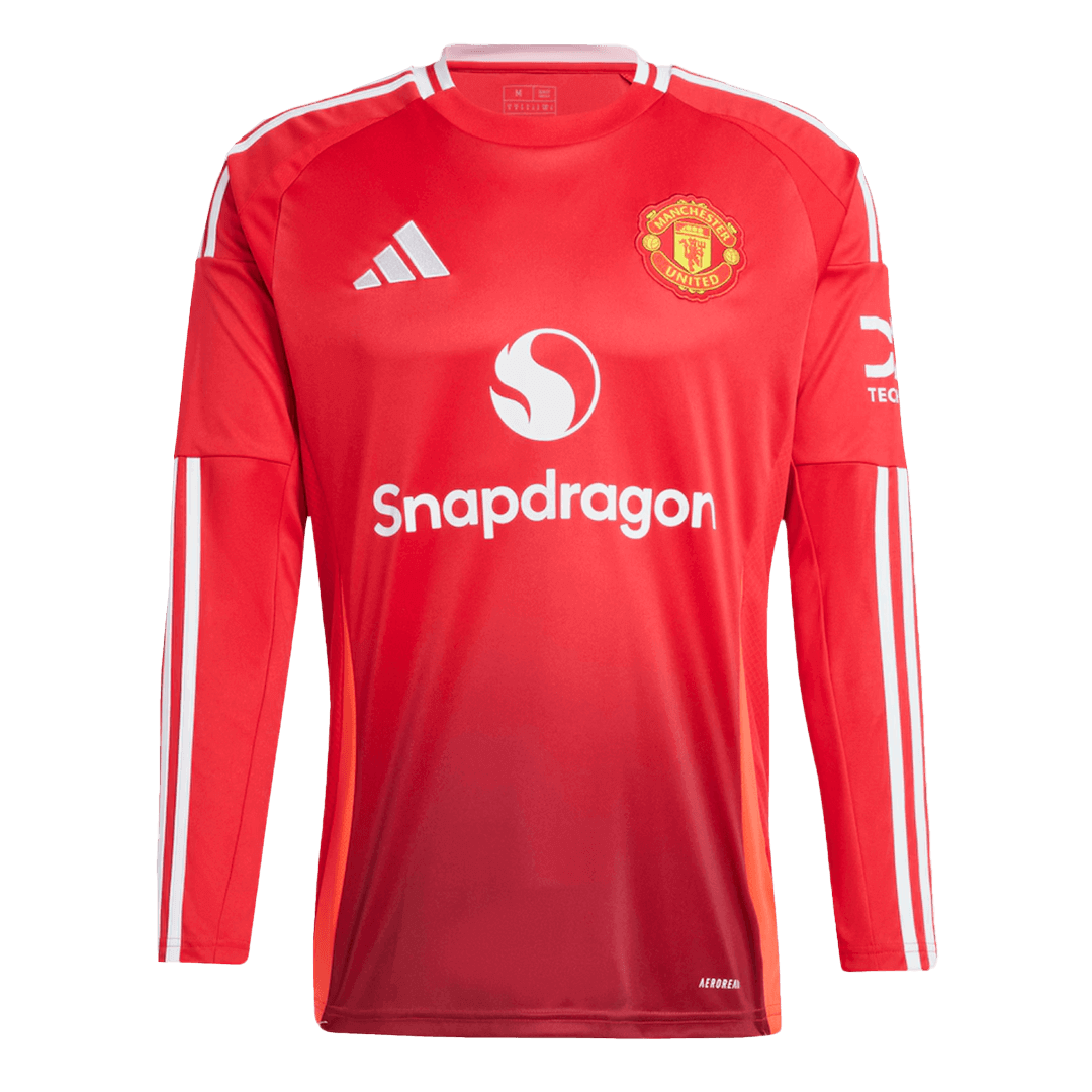 Tricouri Fotbal Manchester United Acasă 2024/25 Mânecă Lungă