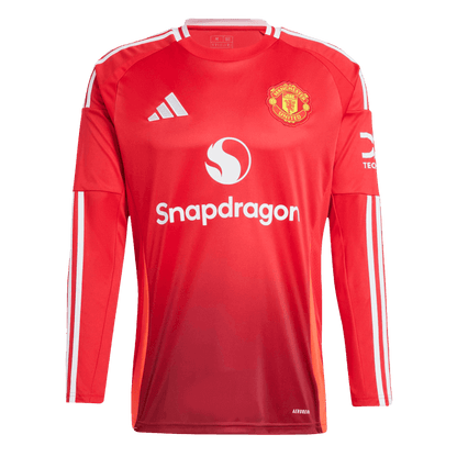 Tricouri Fotbal Manchester United Acasă 2024/25 Mânecă Lungă