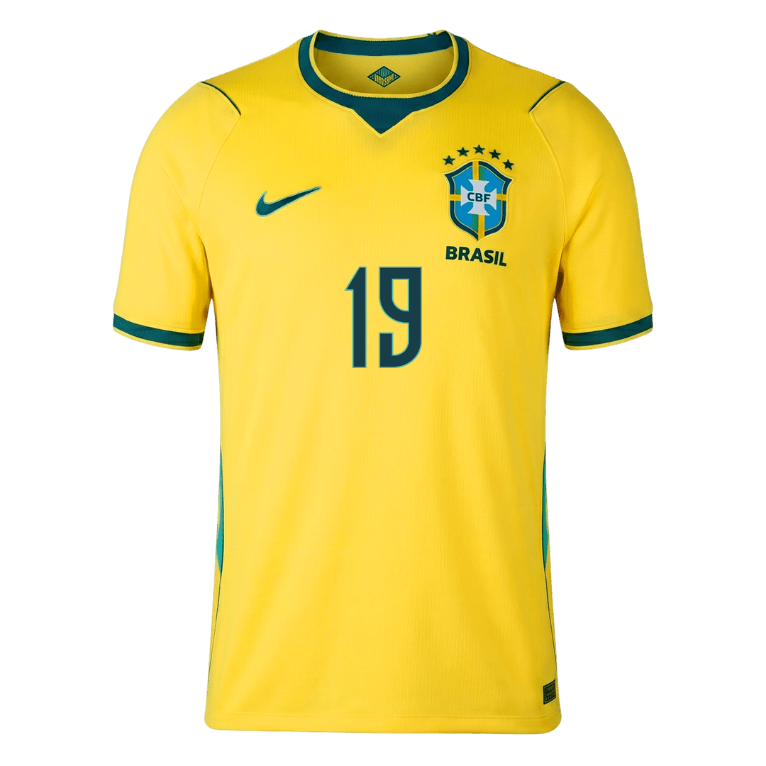 Tricouri Fotbal Brazilia ENDRICK #19 Acasă Cupa Mondială 2026