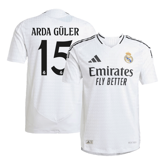 Tricouri Fotbal Real Madrid ARDA GÜLER #15 Acasă 2024/25 Authentic