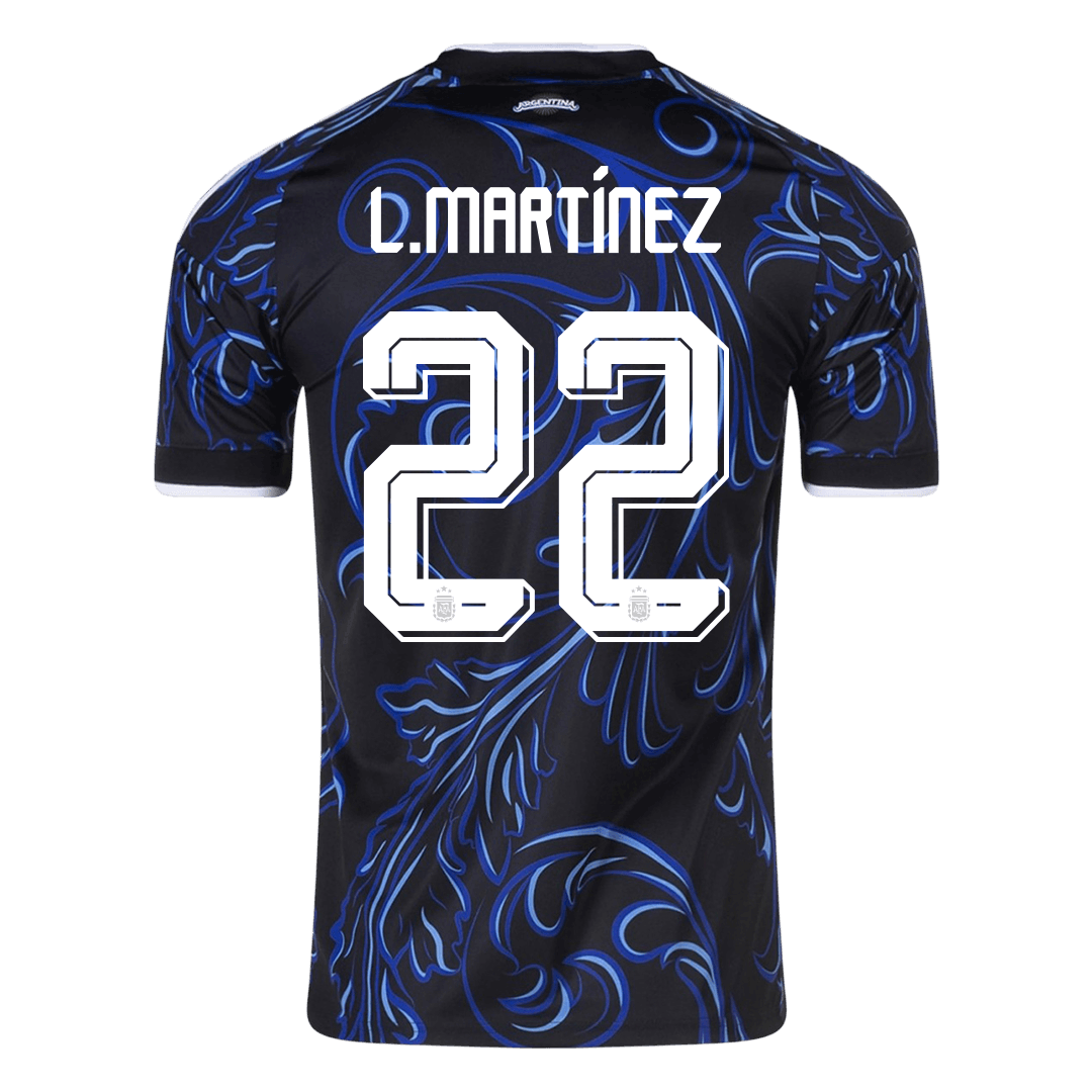 Tricouri Fotbal Argentina L. MARTÍNEZ #22 Deplasare Cupa Mondială 2026