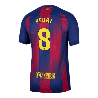 Tricouri Fotbal Barcelona PEDRI #8 Acasă 2025/26 Authentic
