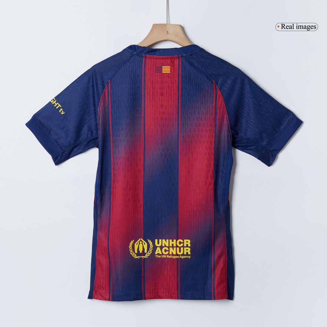 Tricouri Fotbal Barcelona LAMINE YAMAL #10 Acasă 2025/26 Authentic - Kopa Trophy Edition