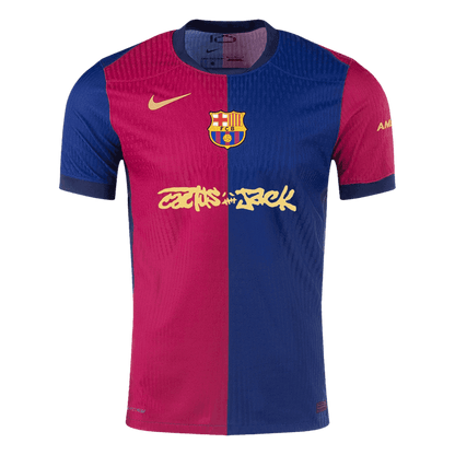Tricouri Fotbal Barcelona X Travis Scott Acasă 2024/25 Authentic