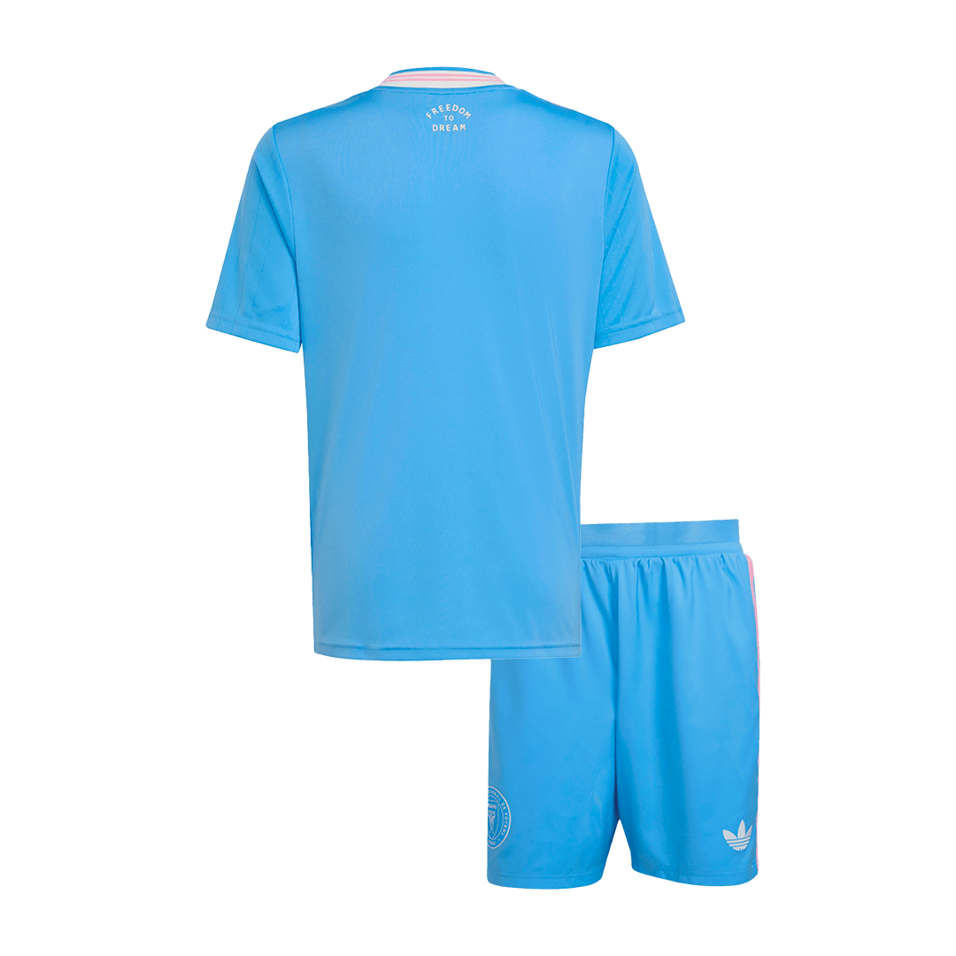 Set Tricouri Fotbal Inter Miami CF Treilea 2025 Pentru Copii