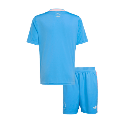 Set Tricouri Fotbal Inter Miami CF Treilea 2025 Pentru Copii
