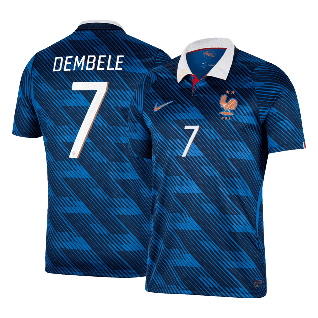 Tricouri Fotbal Franța DEMBELE #7 Acasă Cupa Mondială 2026