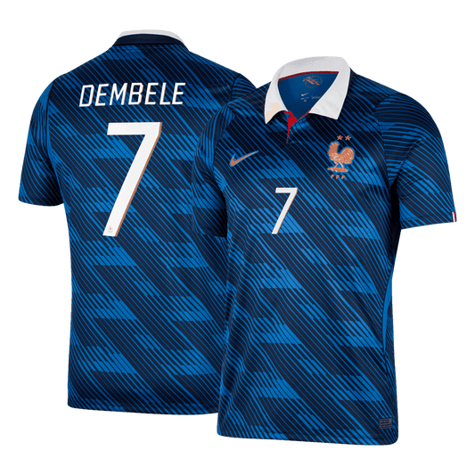 Tricouri Fotbal Franța DEMBELE #7 Acasă Cupa Mondială 2026