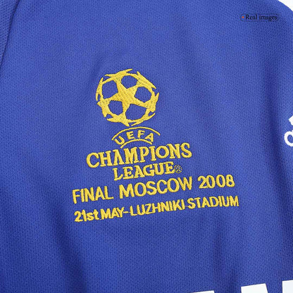 Tricouri Fotbal Vintage Chelsea Acasă 2008 - UCL Final