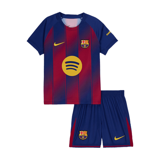Set Tricouri Fotbal Barcelona Acasă 2025/26 Pentru Copii