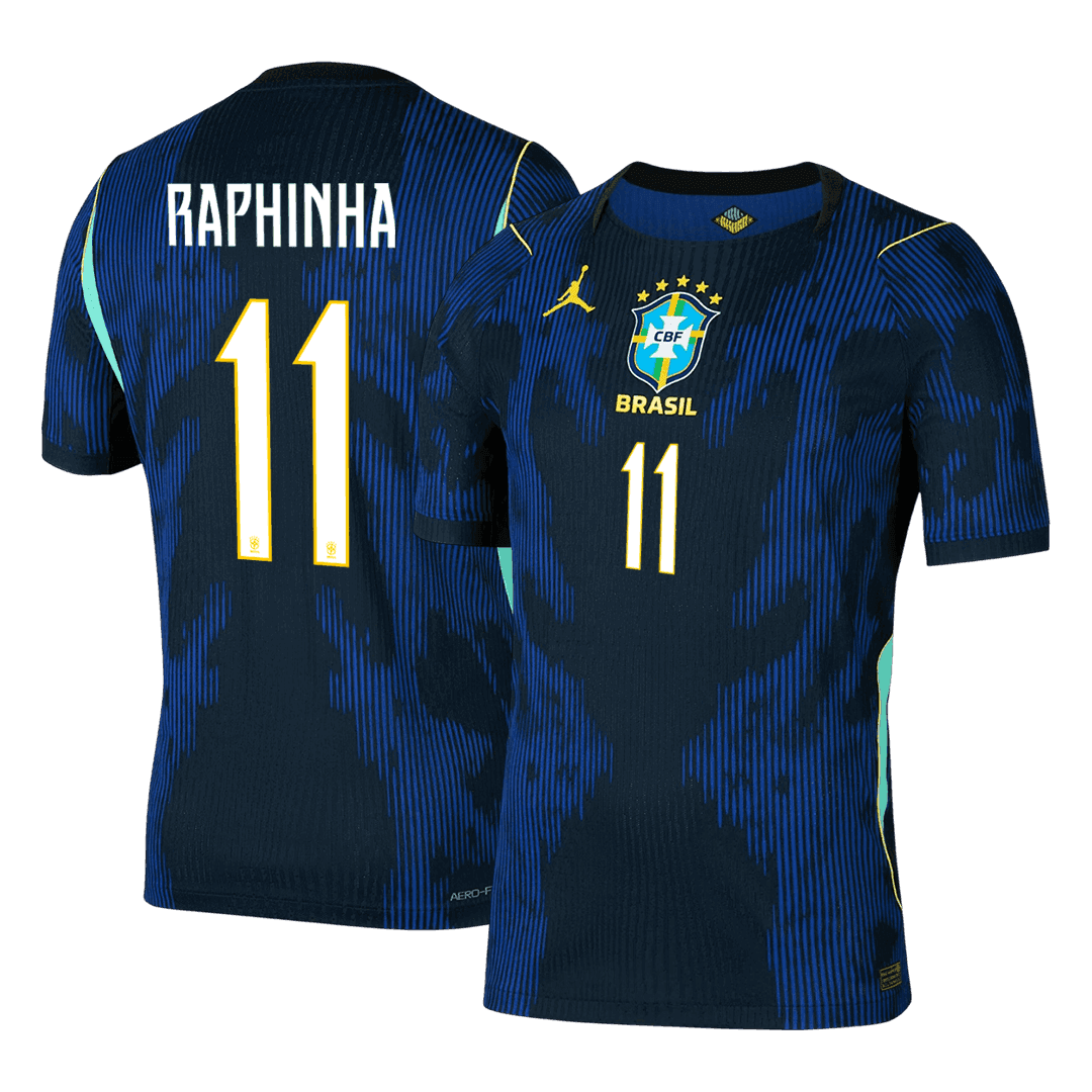 Tricouri Fotbal Brazilia RAPHINHA #11 Deplasare Cupa Mondială 2026 Authentic