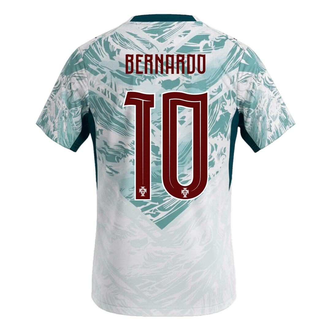 Tricouri Fotbal Portugalia BERNARDO #10 Deplasare Cupa Mondială 2026