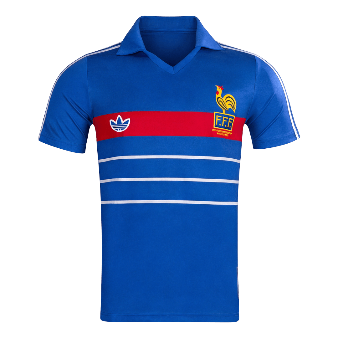 Tricouri Fotbal Vintage Franța Acasă 1984