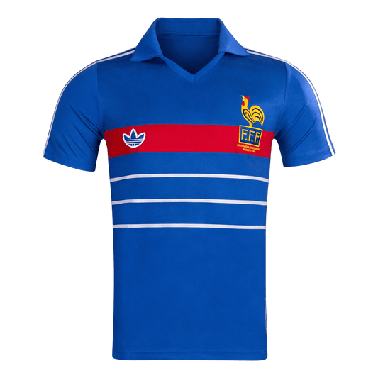 Tricouri Fotbal Vintage Franța Acasă 1984
