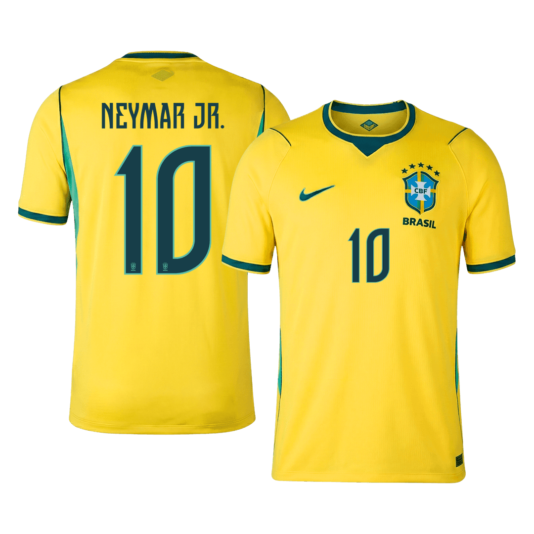 Tricouri Fotbal Brazilia NEYMAR JR. #10 Acasă Cupa Mondială 2026