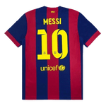 Tricouri Fotbal Vintage Barcelona MESSI #10 Acasă 2014/15