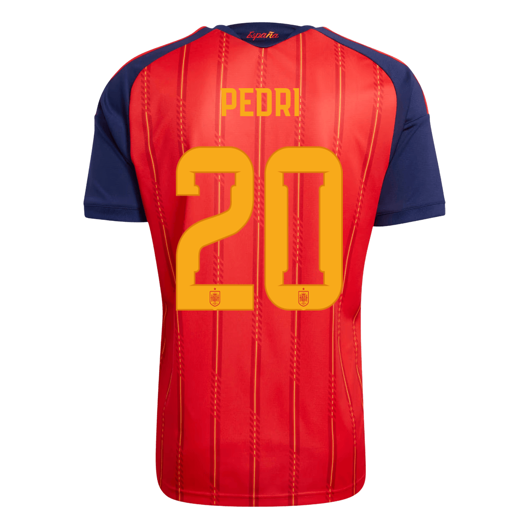 Tricouri Fotbal Spania PEDRI #20 Acasă Cupa Mondială 2026 - Premium