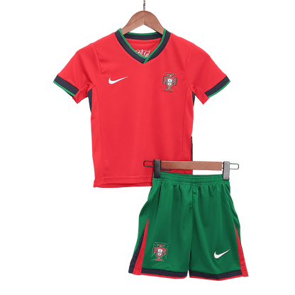 Set Tricouri Fotbal Portugalia Acasă 2024 Pentru Copii