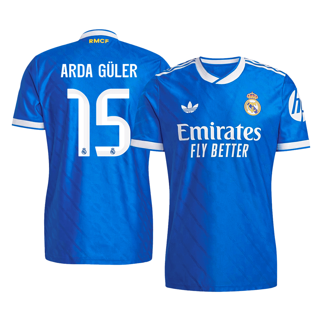 Tricouri Fotbal Real Madrid ARDA GÜLER #15 Treilea 2025/26 Authentic