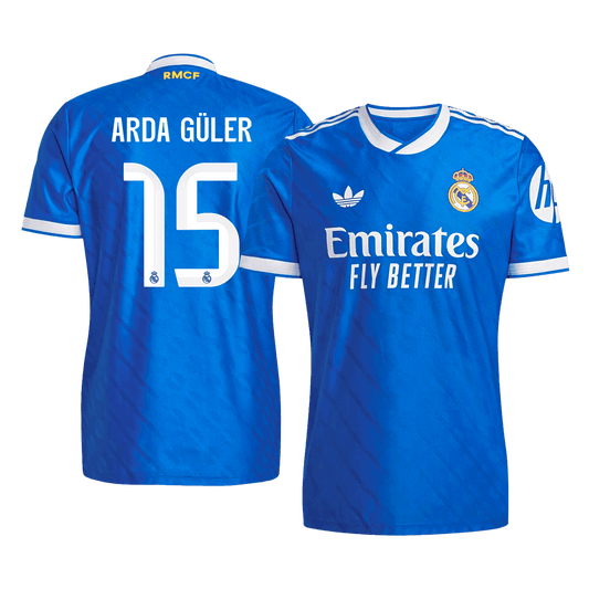 Tricouri Fotbal Real Madrid ARDA GÜLER #15 Treilea 2025/26 Authentic