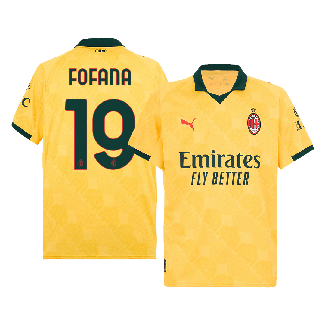 Tricouri Fotbal AC Milan FOFANA #19 Treilea 2025/26
