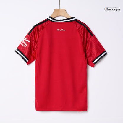 Set Tricouri Fotbal Manchester United Acasă 2025/26 Pentru Copii