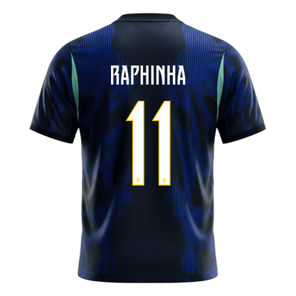 Tricouri Fotbal Brazilia RAPHINHA #11 Deplasare Cupa Mondială 2026