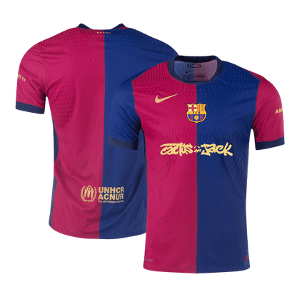 Tricouri Fotbal Barcelona X Travis Scott Acasă 2024/25 Authentic