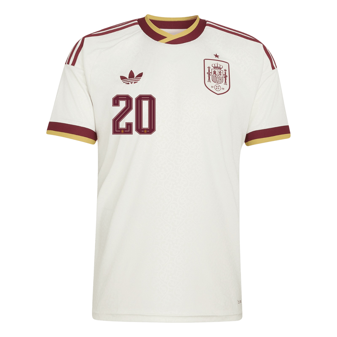 Tricouri Fotbal Spania PEDRI #20 Deplasare Cupa Mondială 2026