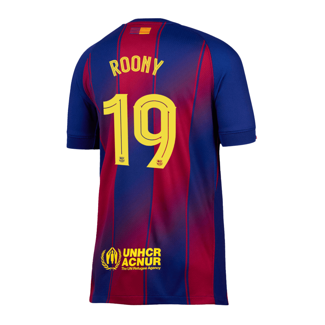 Tricouri Fotbal Barcelona ROONY #19 Acasă 2025/26 UCL - Premium