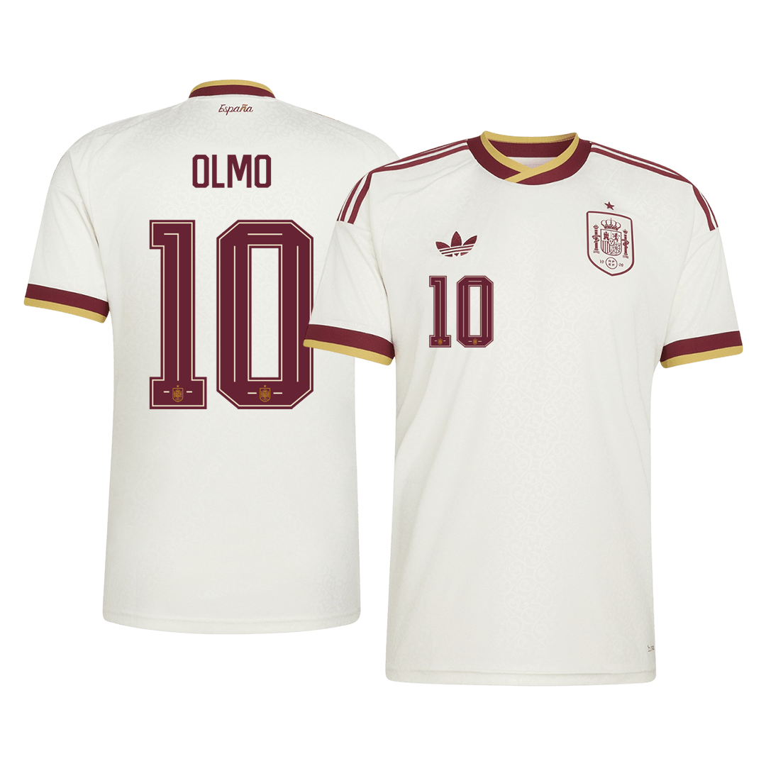 Tricouri Fotbal Spania OLMO #10 Deplasare Cupa Mondială 2026
