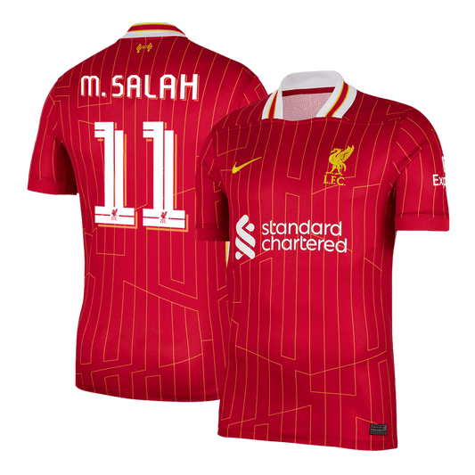 Tricouri Fotbal Liverpool M.SALAH #11 Acasă 2024/25 UCL - Super (mărime mare)