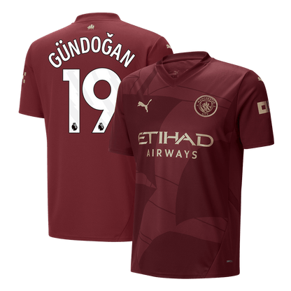 Tricouri Fotbal Manchester City GÜNDOĞAN #19 Treilea 2024/25