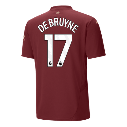 Tricouri Fotbal Manchester City DE BRUYNE #17 Treilea 2024/25 (mărime mare)