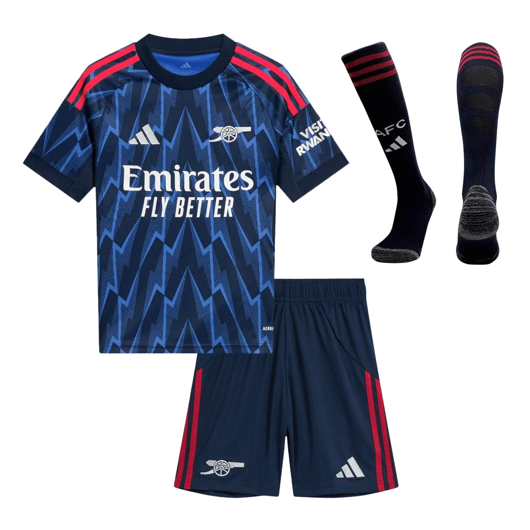Set Tricouri Fotbal Arsenal Deplasare 2025/26 Pentru Copii