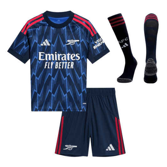 Set Tricouri Fotbal Arsenal Deplasare 2025/26 Pentru Copii