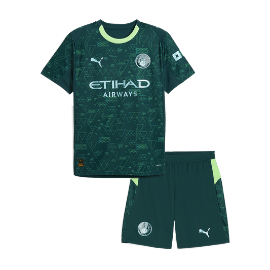 Set Tricouri Fotbal Manchester City 2025/26 Pentru Copii