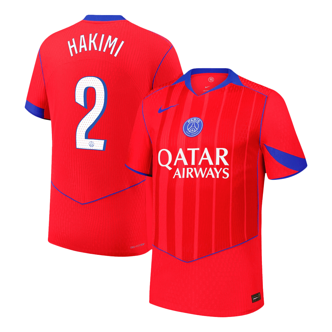 Tricouri Fotbal PSG HAKIMI #2 Treilea 2025/26 Authentic