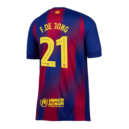 Tricouri Fotbal Barcelona F.DE JONG #21 Acasă 2025/26 UCL - Premium (mărime mare)
