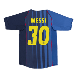 Tricouri Fotbal Vintage Barcelona MESSI #30 Deplasare 2004/05