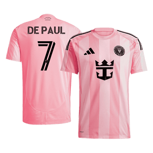 Tricouri Fotbal Inter Miami CF DE PAUL #7 Acasă 2025 (mărime mare)