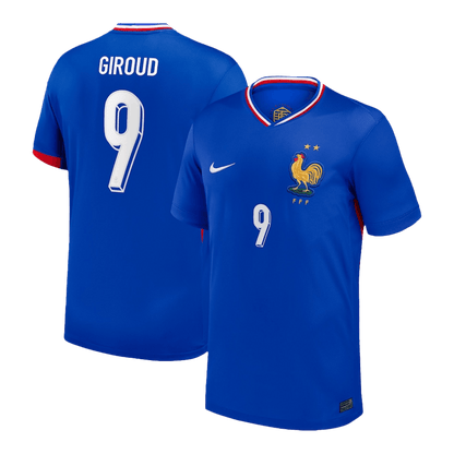 Tricouri Fotbal Franța GIROUD #9 Acasă 2024