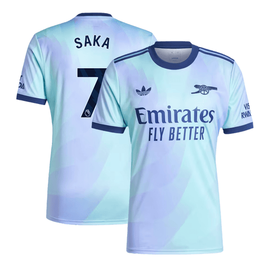 Tricouri Fotbal Arsenal SAKA #7 Treilea 2024/25 - Super (mărime mare)