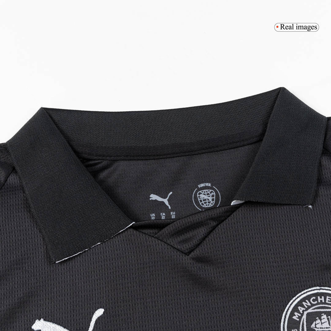 Set Tricouri Fotbal Manchester City Deplasare 2025/26 Pentru Copii
