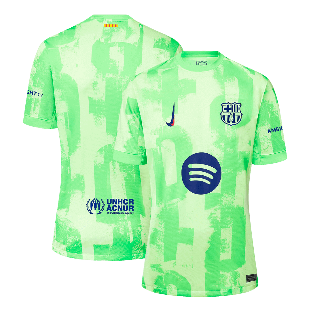 Tricouri Fotbal Barcelona Treilea 2024/25 (Spotify Logo Without Text) - Super (mărime mare)